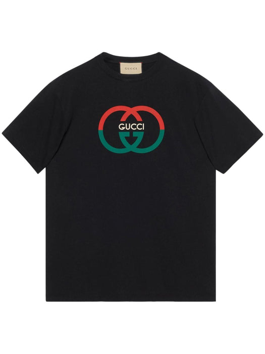 logo-print cotton T-shirt 771758 XJF681152 GUCCI 