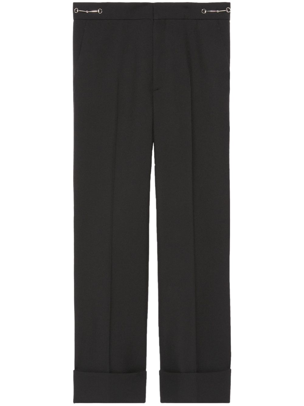 Horsebit-detail wool trousers 776315 ZHW511000 GUCCI 