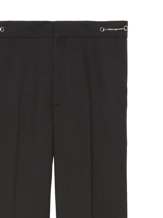 Horsebit-detail wool trousers 776315 ZHW511000 GUCCI 