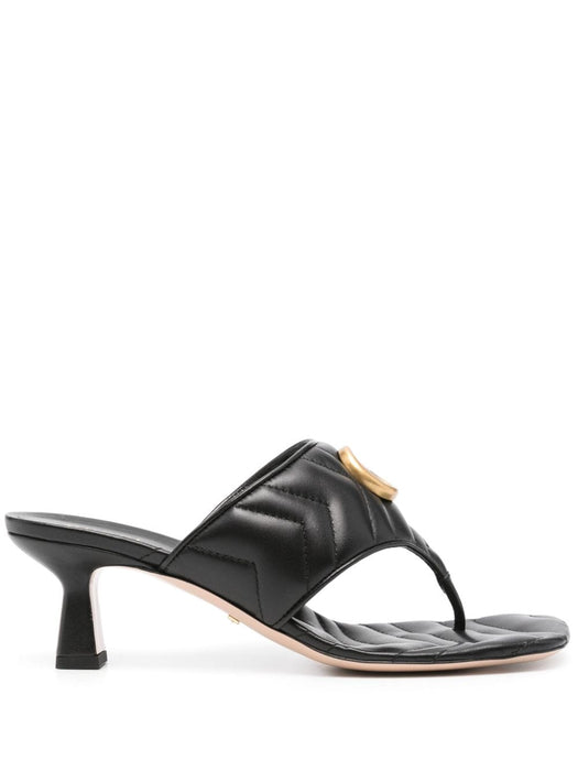 60mm Double G leather mules 776995 BKO601000 GUCCI 