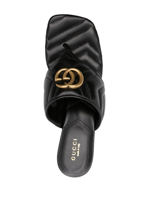 60mm Double G leather mules 776995 BKO601000 GUCCI 