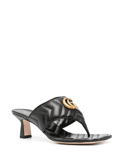 60mm Double G leather mules 776995 BKO601000 GUCCI 