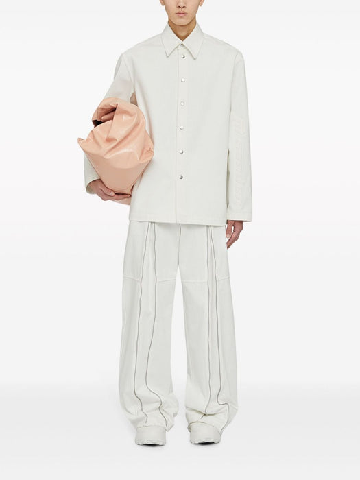 logo-embossed cotton shirt J21DL0137 J46463102 JIL SANDER 