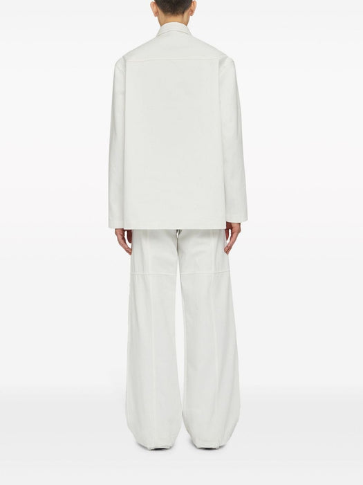 logo-embossed cotton shirt J21DL0137 J46463102 JIL SANDER 