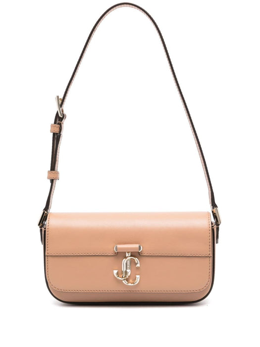 Avenue leather shoulder bag AVENUE MINI DAHLATTE LIGHT GOLD JIMMY CHOO 