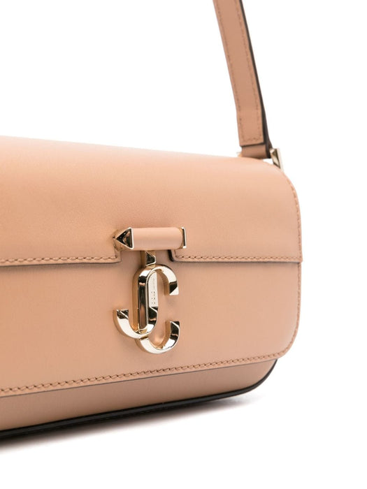 Avenue leather shoulder bag AVENUE MINI DAHLATTE LIGHT GOLD JIMMY CHOO 