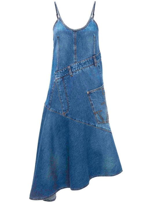 asymmetric cotton denim dress DD0009 PG1499804 JW ANDERSON 