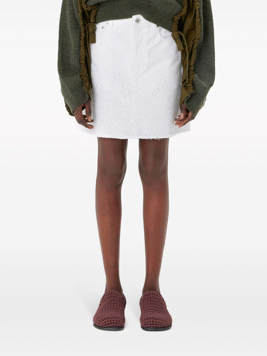 crystal-embellished denim miniskirt DK0022 PG0880001 JW ANDERSON 