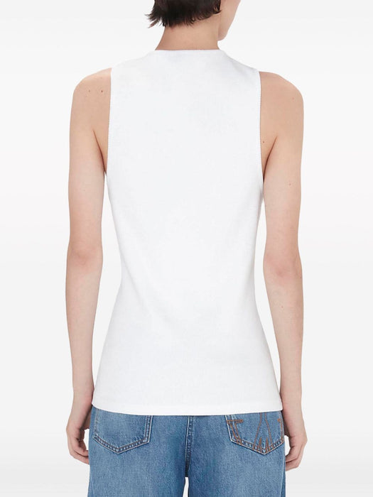 logo-embroidered cotton tank top JO0205 PG1512001 JW ANDERSON 