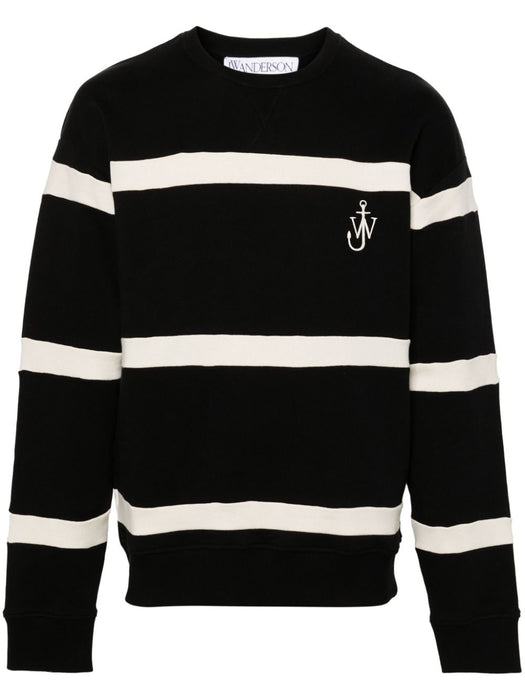 logo-embroidered striped sweatshirt JW0155 PG0717909 JW ANDERSON 