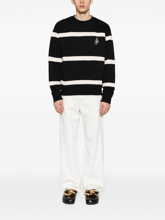 logo-embroidered striped sweatshirt JW0155 PG0717909 JW ANDERSON 