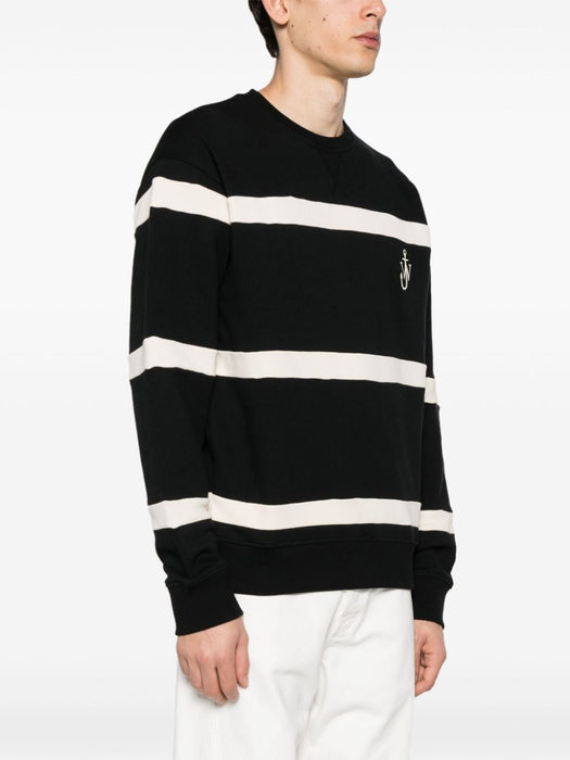 logo-embroidered striped sweatshirt JW0155 PG0717909 JW ANDERSON 