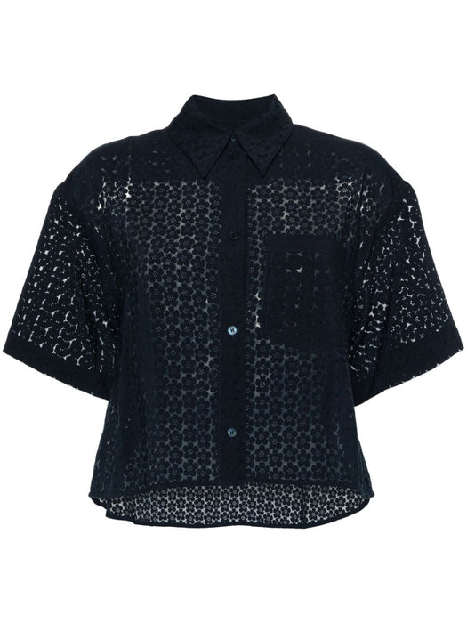 Boke Devore cropped shirt FE52CH2469I2 77 KENZO 