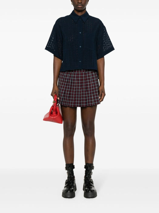 Boke Devore cropped shirt FE52CH2469I2 77 KENZO 