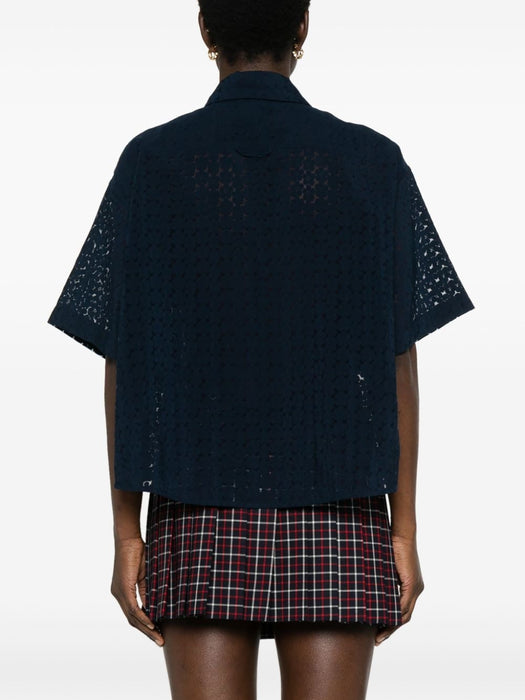 Boke Devore cropped shirt FE52CH2469I2 77 KENZO 