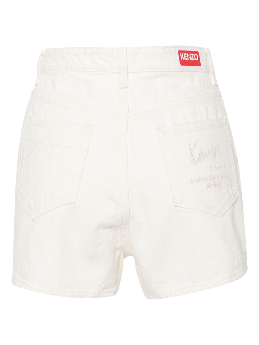 high-rise cotton shorts FE52DS2006W4 WT KENZO 