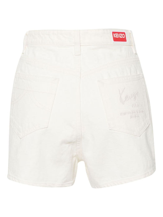 high-rise cotton shorts FE52DS2006W4 WT KENZO 