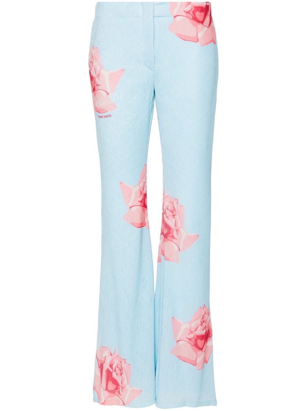 rose-print flared trousers FE52PA0859E1 63 KENZO 