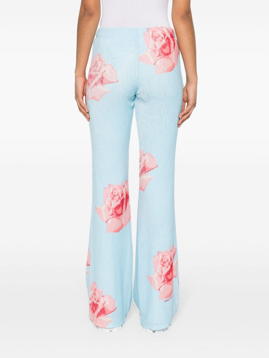 rose-print flared trousers FE52PA0859E1 63 KENZO 