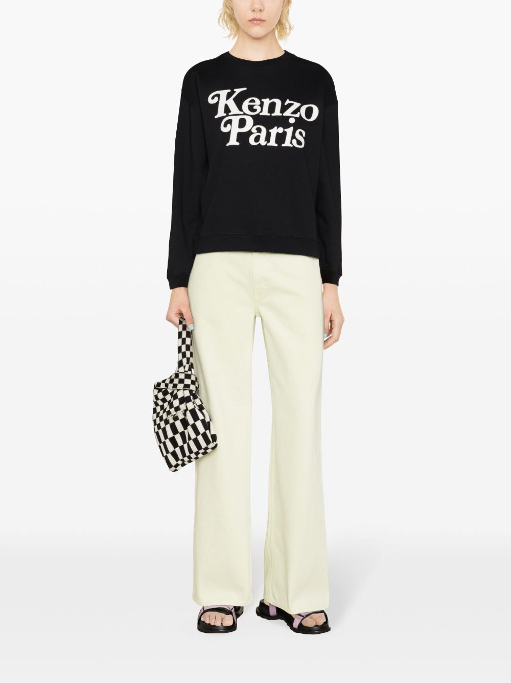 x Verdy flocked-logo sweatshirt FE52SW1274MF 99 KENZO 