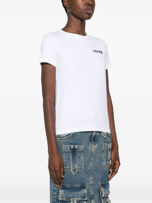 logo-print cotton T-shirt FE52TS1114SO 01 KENZO 