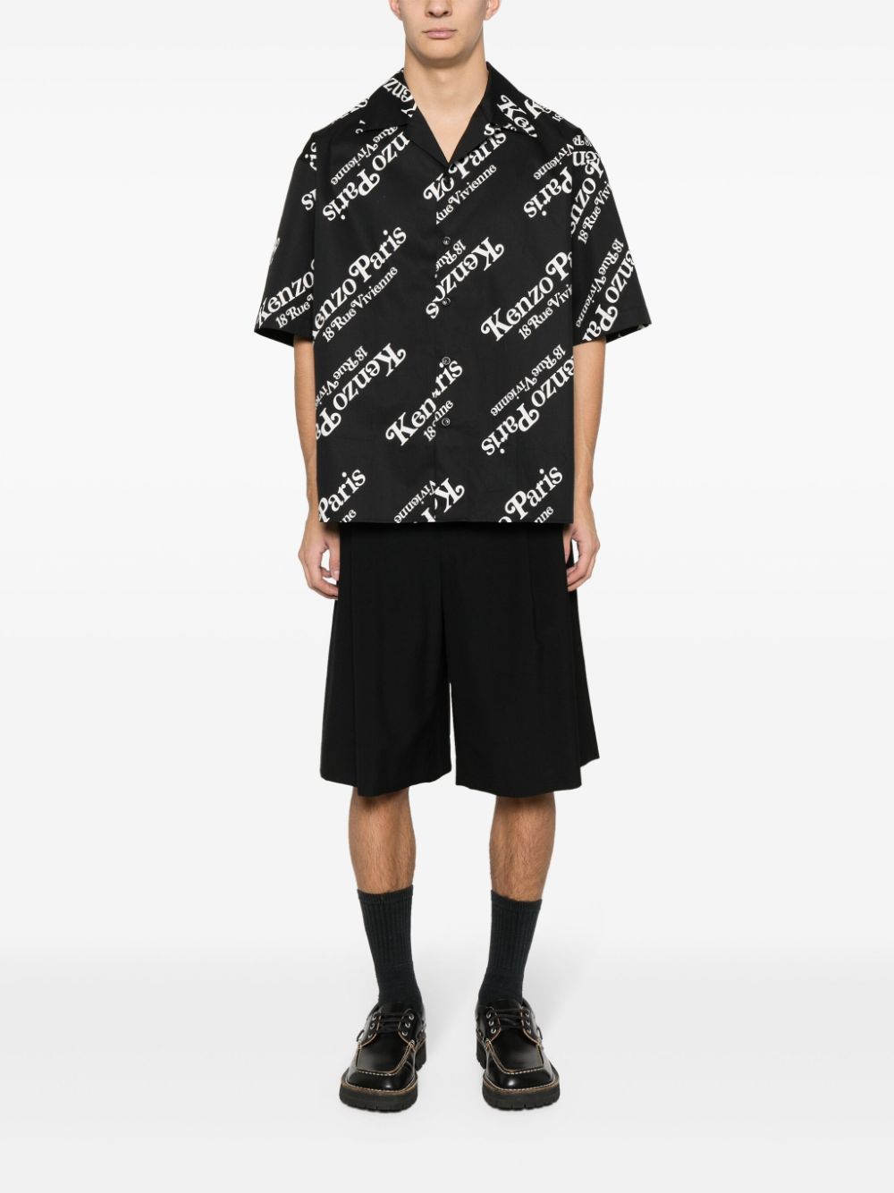 Kenzo By Verdy logo-print shirt FE55CH1119P4 99 KENZO 
