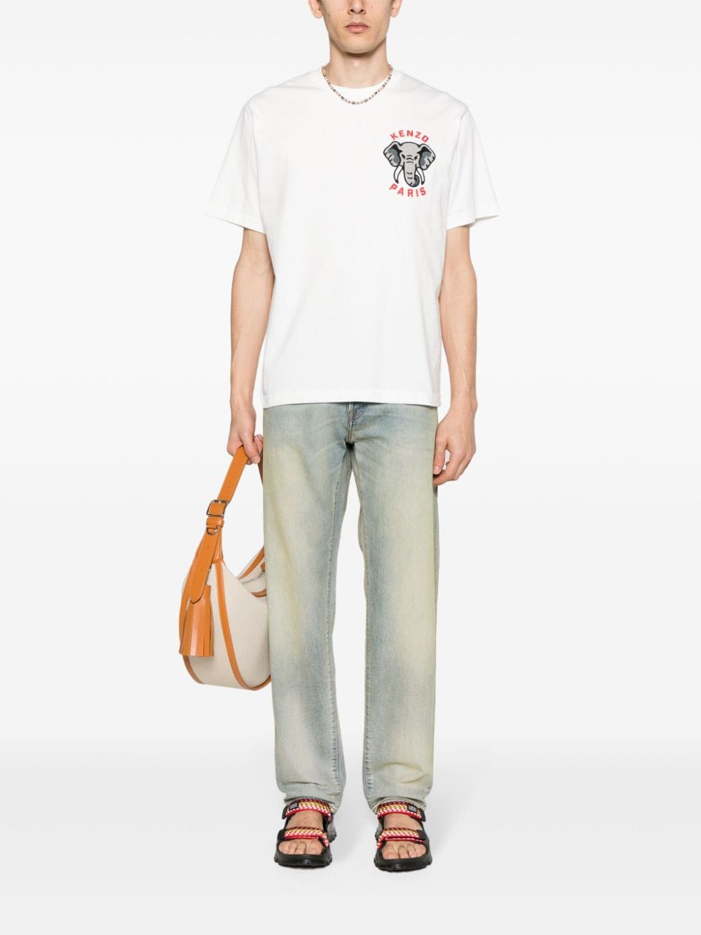 Bara mid-rise slim-fit jeans FE55DP1016B8 DY KENZO 