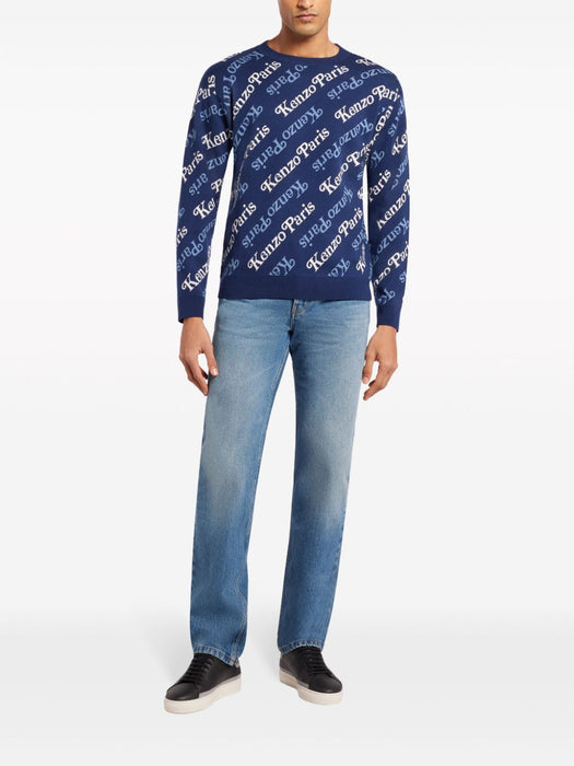 all-over monogram jumper FE55PU4573CB 77 KENZO 