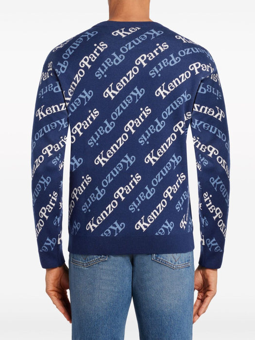 all-over monogram jumper FE55PU4573CB 77 KENZO 