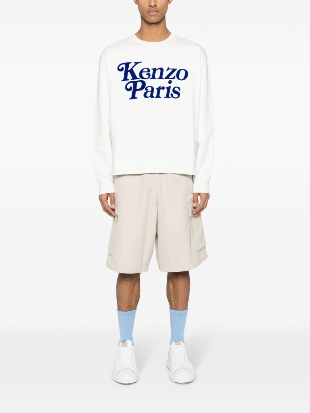 x Verdy flocked-logo sweatshirt FE55SW1464MG 02 KENZO 