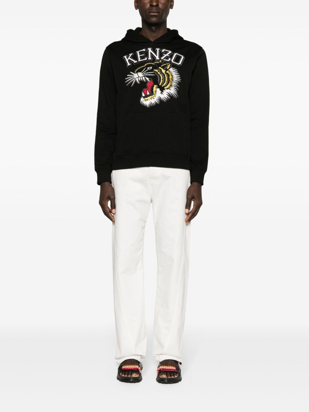 Varsity Jungle Tiger logo-embroidered hoodie FE55SW1864MF 99J KENZO 