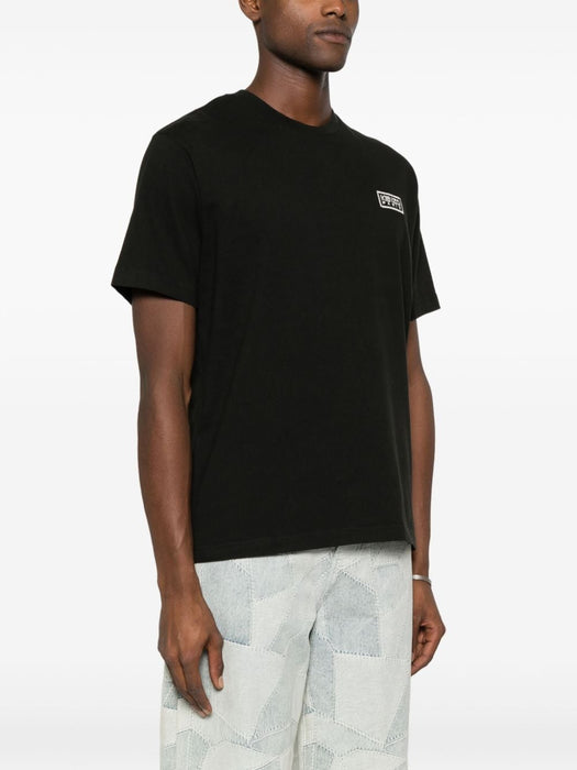 logo-embroidered cotton T-shirt FE55TS1844SG 99J KENZO 