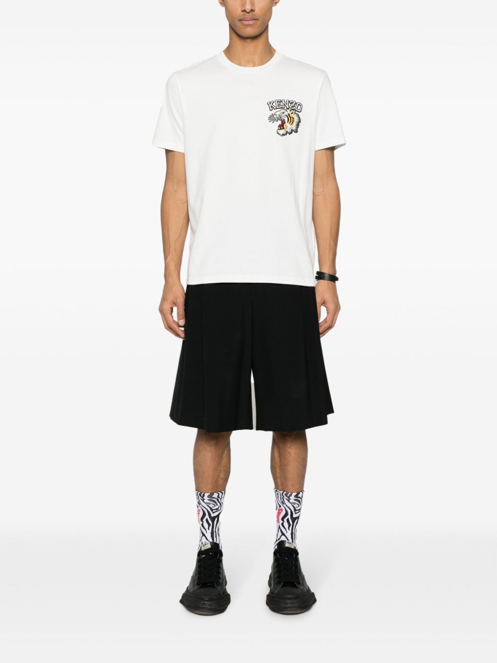 Varsity Jungle cotton T-shirt FE55TS1864SG 02 KENZO 
