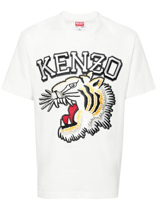 Tiger Varsity cotton T-shirt FE55TS1874SG 02 KENZO 