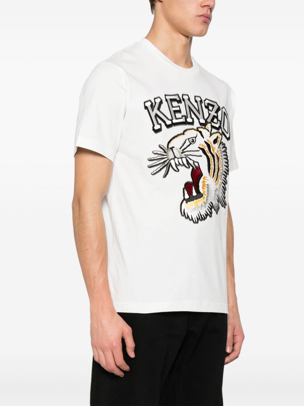 Tiger Varsity cotton T-shirt FE55TS1874SG 02 KENZO 