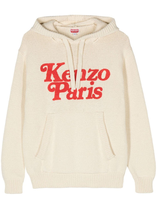 x Verdy chunky-knit hooded jumper FE58PU0113BE 02 KENZO 