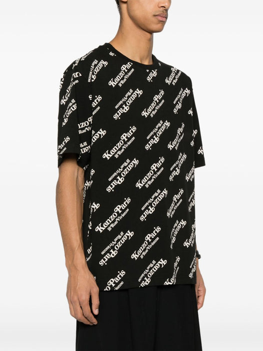 x Verdy logo-print T-shirt FE58TS0044SY 99J KENZO 