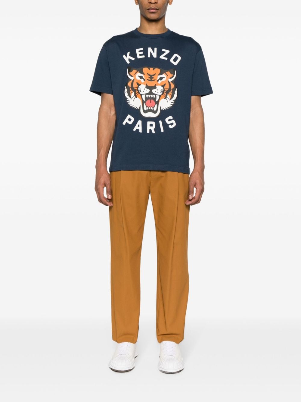 Lucky Tiger cotton T-shirt FE58TS0064SG 77 KENZO 