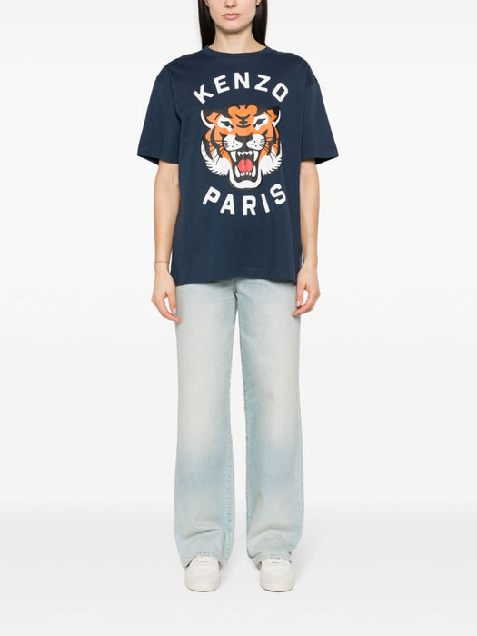 Lucky Tiger cotton T-shirt FE58TS0064SG 77 KENZO 