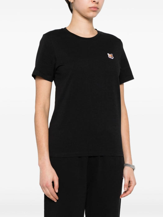 Fox-appliqué T-shirt LW00105KJ0008 P199 MAISON KITSUNE 