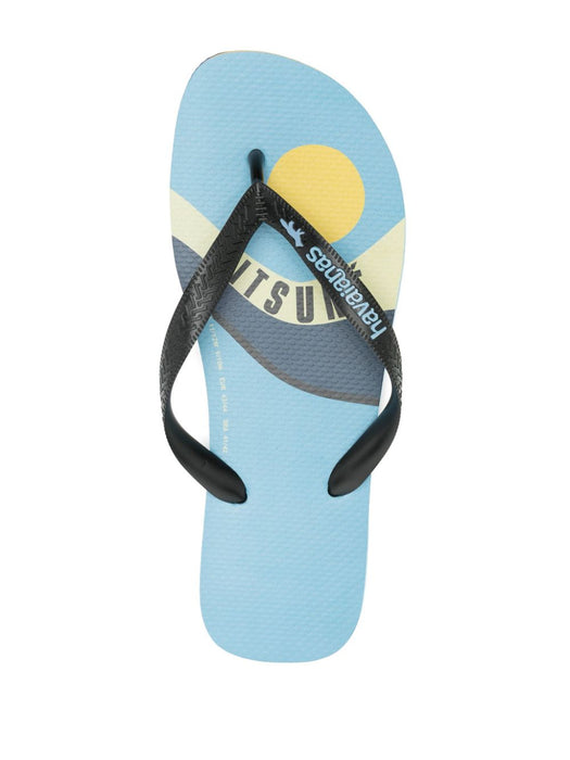 maison kitsune x havaianas flip flops TC0001519 P435 MAISON KITSUNE 