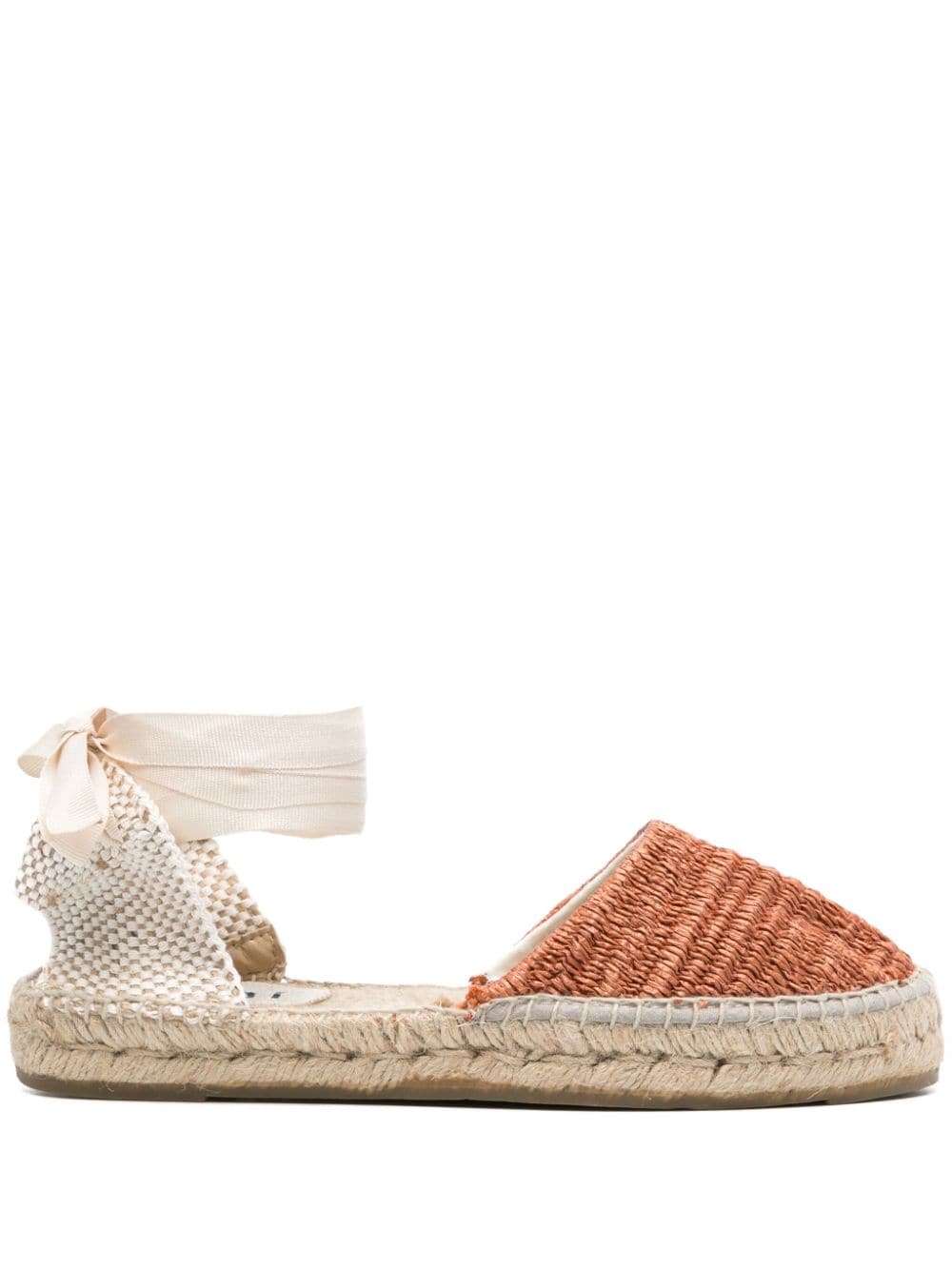 10mm raffia wedge espadrilles G0.9P0 ORANGE RUST MANEBI 