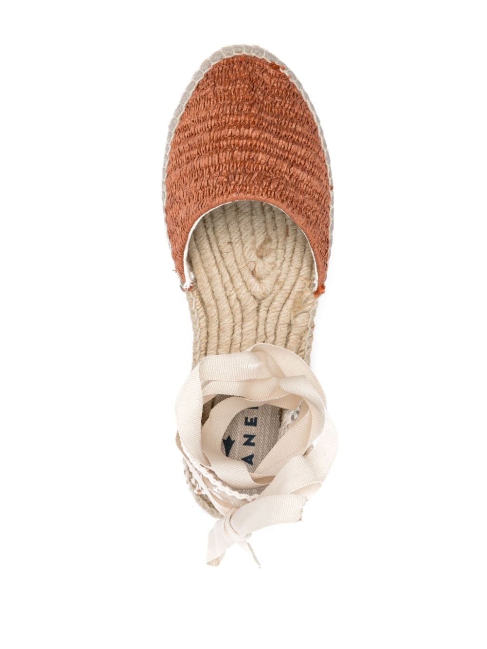 10mm raffia wedge espadrilles G0.9P0 ORANGE RUST MANEBI 