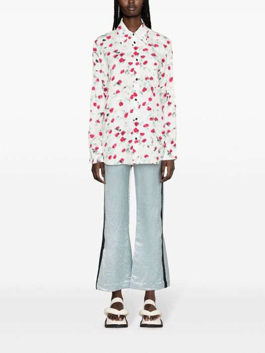logo-buttons floral-print shirt CAMA0103A0 UTVA12REW01 MARNI 