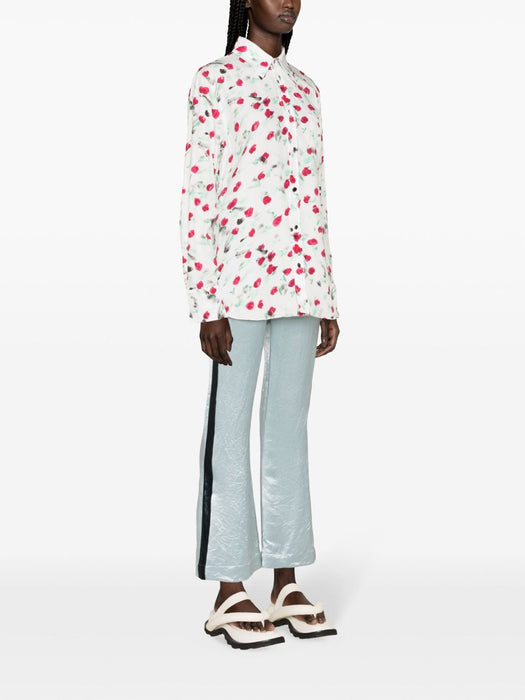 logo-buttons floral-print shirt CAMA0103A0 UTVA12REW01 MARNI 