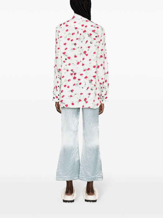 logo-buttons floral-print shirt CAMA0103A0 UTVA12REW01 MARNI 