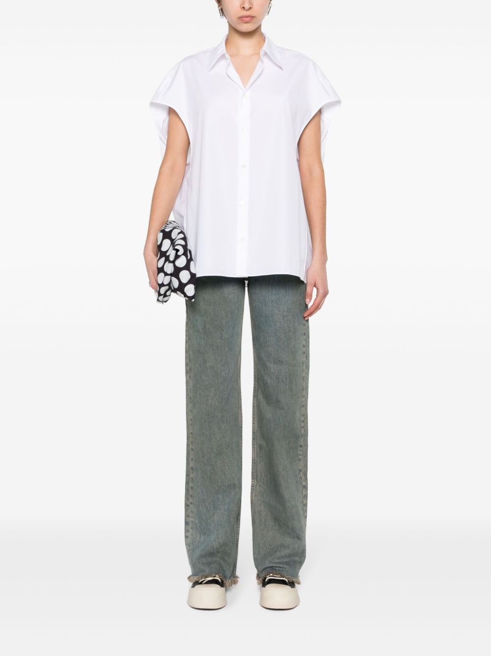 poplin sleeveless shirt CAMA0565X0 UTC22300W01 MARNI 