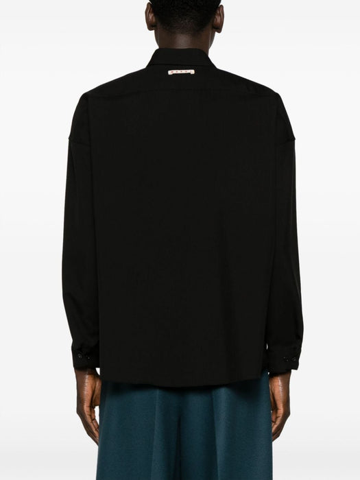 long-sleeve virgin wool shirt CUMU0061A3 TW83900N99 MARNI 