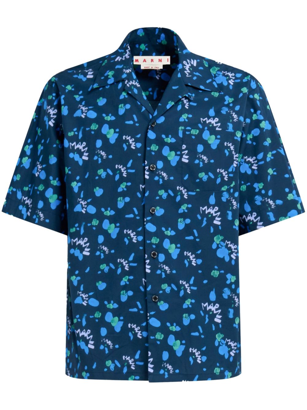 graphic-print cotton shirt CUMU0213A6 UTC328MDB80 MARNI 