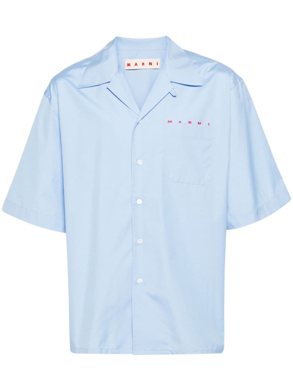 logo-print poplin shirt CUMU0213P8 USCT88L2B50 MARNI 